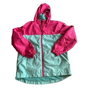 Eddie Bauer‎ Kids Hooded Windbreaker Jacket Size 14 Multicolor